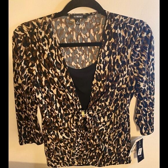 💥  women’s Patterned long sleeve Blouse Size: M - Picture 1 of 10
